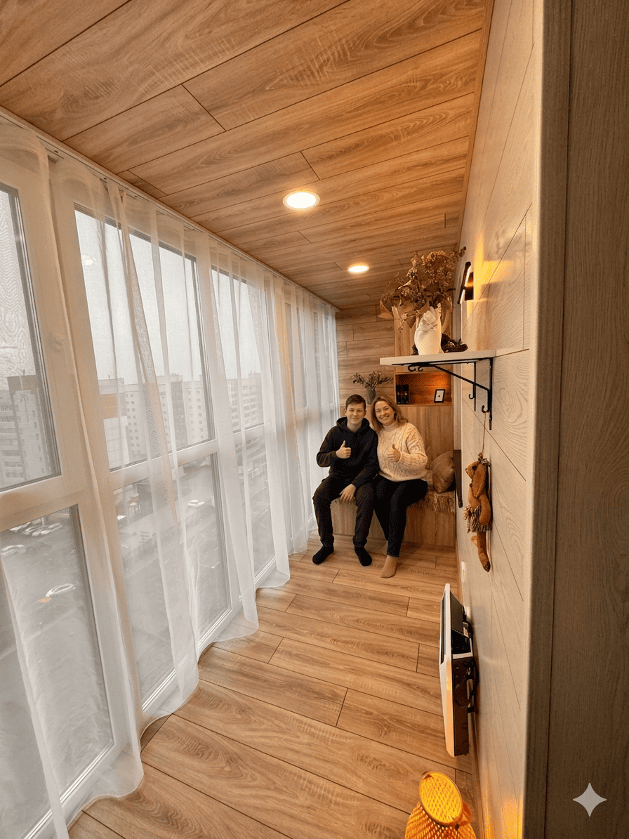 Балкон клиентки Марины